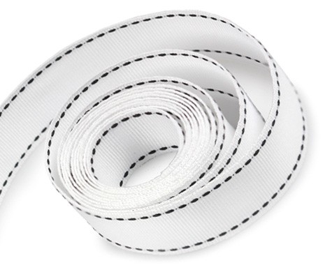 Polypropylene Grosgrain Ribbon 0.375in x 100 yards Assorted Colors w/ Stitches - Picture 7 of 10